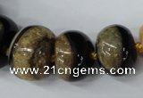 CAG5439 7*11mm – 20*30mm rondelle agate druzy geode agate beads