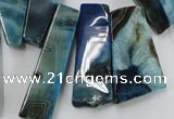 CAG5455 15.5 inches 12*20mm - 16*58mm freeform agate gemstone beads