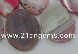 CAG5470 15.5 inches 22*25mm - 35*40mm freeform agate gemstone beads