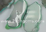 CAG5478 15.5 inches 20*30mm - 40*68mm freeform agate gemstone beads