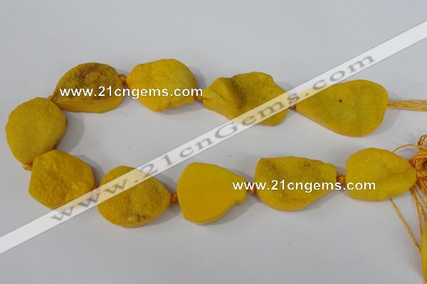 CAG5481 15.5 inches 20*30mm - 25*35mm freeform agate gemstone beads