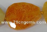 CAG5486 15.5 inches 30*35mm – 35*40mm faceted freeform agate beads