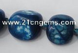 CAG5525 15.5 inches 20*22mm - 20*24mm nuggets agate gemstone beads