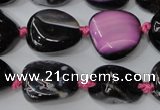 CAG5527 15.5 inches 14*18mm - 22*32mm nuggets agate gemstone beads