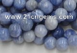 CAG553 16 inches 10mm round blue agate gemstone beads wholesale