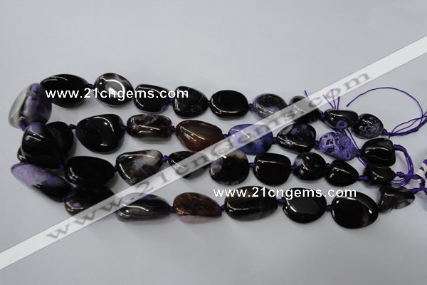 CAG5530 15.5 inches 14*18mm - 22*32mm nuggets agate gemstone beads