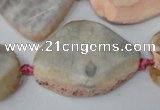 CAG5535 15.5 inches 25*30mm - 25*38mm freeform agate gemstone beads