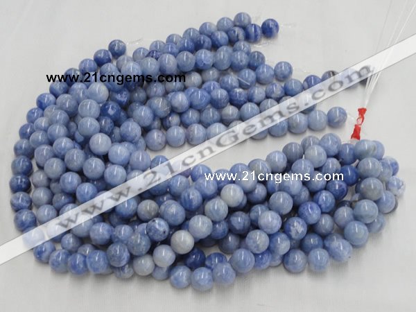 CAG554 16 inches 12mm round blue agate gemstone beads wholesale