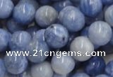 CAG555 16 inches 14mm round blue agate gemstone beads wholesale