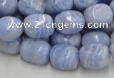 CAG556 16 inches 13*18mm freeform blue agate beads wholesale