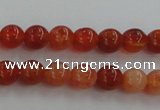 CAG5560 15.5 inches 4mm round natural fire agate beads wholesale