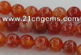 CAG5561 15.5 inches 6mm round natural fire agate beads wholesale