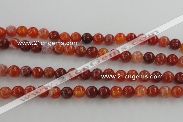 CAG5562 15.5 inches 8mm round natural fire agate beads wholesale