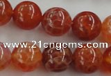 CAG5563 15.5 inches 10mm round natural fire agate beads wholesale