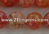 CAG5565 15.5 inches 14mm round natural fire agate beads wholesale