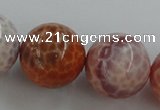 CAG5567 15.5 inches 18mm round natural fire agate beads wholesale