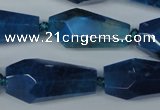 CAG5571 15 inches 15*20mm - 15*32mm faceted nuggets agate beads