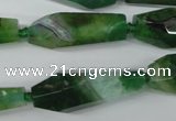 CAG5573 15 inches 15*25mm - 15*45mm faceted nuggets agate beads