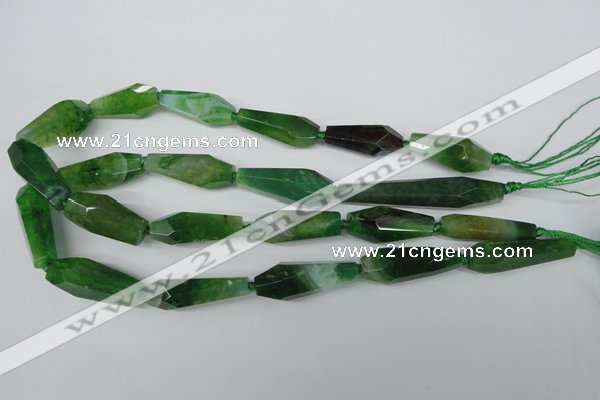 CAG5573 15 inches 15*25mm - 15*45mm faceted nuggets agate beads