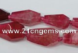 CAG5574 15 inches 13*18mm - 15*28mm faceted nuggets agate beads