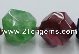 CAG5590 15 inches 10*12mm - 25*27mm faceted nuggets agate beads