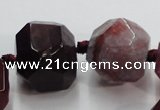 CAG5594 15 inches 10*12mm - 25*27mm faceted nuggets agate beads