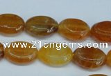 CAG5623 15 inches 13*16mm oval dragon veins agate beads wholesale