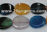 CAG5624 15 inches 15*28mm oval dragon veins agate beads wholesale