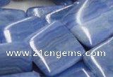 CAG563 16 inches 30*30mm square blue agate gemstone beads wholesale