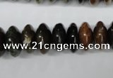 CAG5641 15 inches 7*14mm rondelle agate gemstone beads wholesale