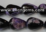 CAG5729 15 inches 13*18mm faceted teardrop fire crackle agate beads