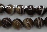 CAG5903 15 inches 12mm round Madagascar agate gemstone beads