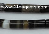 CAG5919 15 inches 10*20mm tube Madagascar agate gemstone beads
