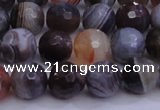 CAG5961 15.5 inches 8mm faceted round botswana agate beads wholesale