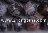 CAG5964 15.5 inches 14mm faceted round botswana agate beads wholesale