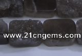 CAG5990 15.5 inches 15*20mm rectangle grey agate gemstone beads