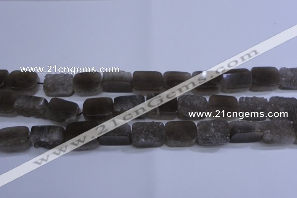 CAG5990 15.5 inches 15*20mm rectangle grey agate gemstone beads