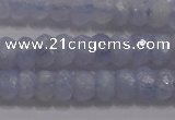 CAG5993 15.5 inches 4*6mm faceted rondelle blue lace agate beads