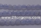 CAG5995 15.5 inches 4mm faceted round blue lace agate beads