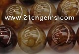 CAG6050 15.5 inches 18mm round dragon veins agate beads