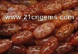 CAG606 15.5 inches 15*20mm rice natural fire agate beads wholesale