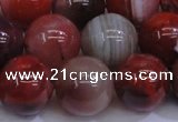 CAG6114 15.5 inches 12mm round south red agate gemstone beads