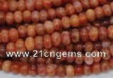 CAG615 15.5 inches 4*8mm rondelle natural fire agate beads