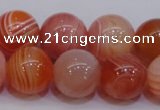 CAG6344 15 inches 12mm round red botswana agate beads wholesale