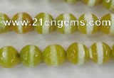 CAG6355 15 inches 10mm faceted round tibetan agate gemstone beads