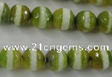 CAG6358 15 inches 8mm faceted round tibetan agate gemstone beads