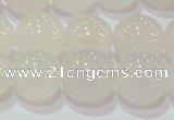 CAG6504 15.5 inches 12mm round Brazilian white agate beads