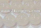 CAG6506 15.5 inches 16mm round Brazilian white agate beads