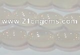 CAG6526 15.5 inches 10*14mm rice Brazilian white agate beads