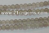 CAG6530 15.5 inches 3mm round Brazilian grey agate beads